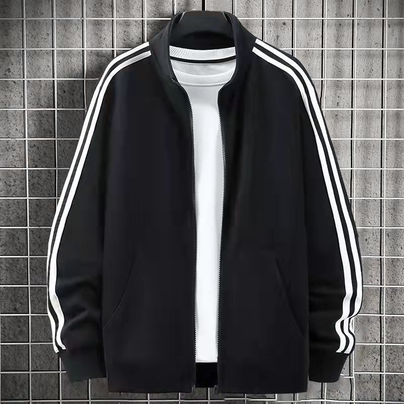 Cross-border Spring and Autumn Men's Jacket Stand Collar Casual Sports Outerwear Long Sleeve Cardigan Thin Zipper Sweatshirt