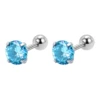 Round-Lake Blue Zirconium (1 piece)