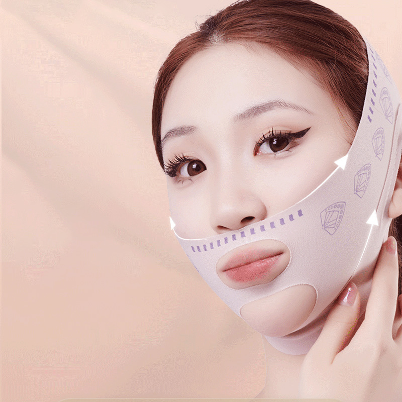 Pulls up elastic bandage for face, mask
