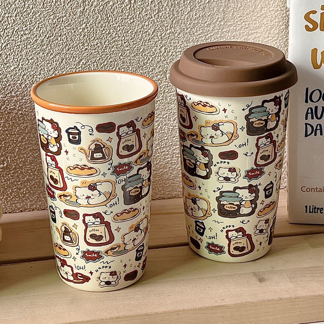 Tazas de cerámica retro tazas de desayuno taza de café taza universal taza de agua regalo de cumpleaños