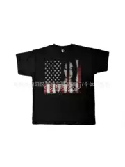 2025 Summer Thin American Trendy Hip-Hop Short-Sleeved Personalized Printed Shirt Japanese Style Trendy Loose Casual Top
