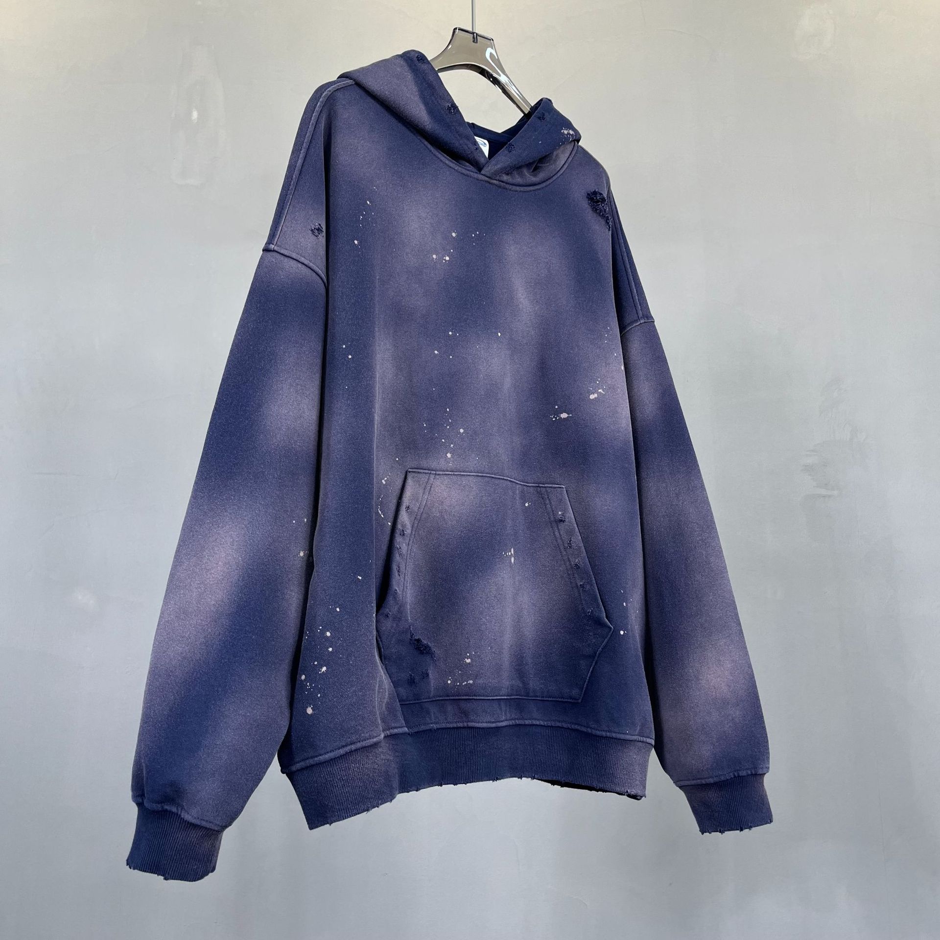 Vintage Gradient Kapuzenjacke Für Herren Im Distressed Street Style_voghion.com