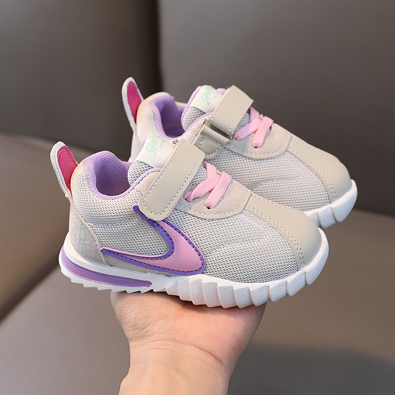 2023 Spring New Casual Mesh Breathable Boys Girls' Sports Lightweight Middle and Small Children's Running Shoes_voghion.com