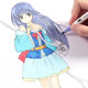 Amazon Cross-border Double-head Watercolor Pen Set Water-based Soft-head Marker Pen Art Students Gou Line Pen Painting Supplies