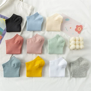 Summer thin low‑cut socks, women’s EU 35–40, assorted colors, individually packaged