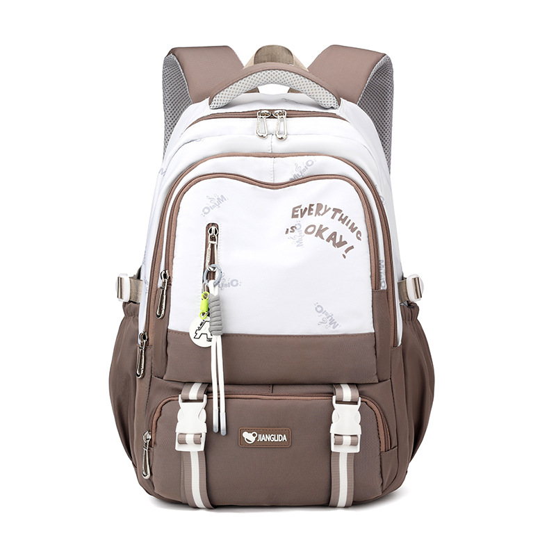 Mochila escolar Jianglida de gran capacidad para estudiantes de secundaria y preparatoria, mochila japonesa ligera de estilo coreano para estudiantes universitarios, venta al por mayor de fábrica