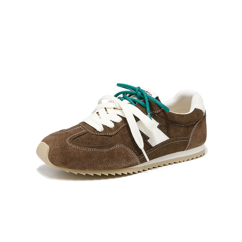 Augu Lion Dengde zapatos de entrenamiento para mujeres 2025 nuevo otoño y invierno gigante hermoso con ballet de peluche Gump zapatos deportivos casuales para mujeres