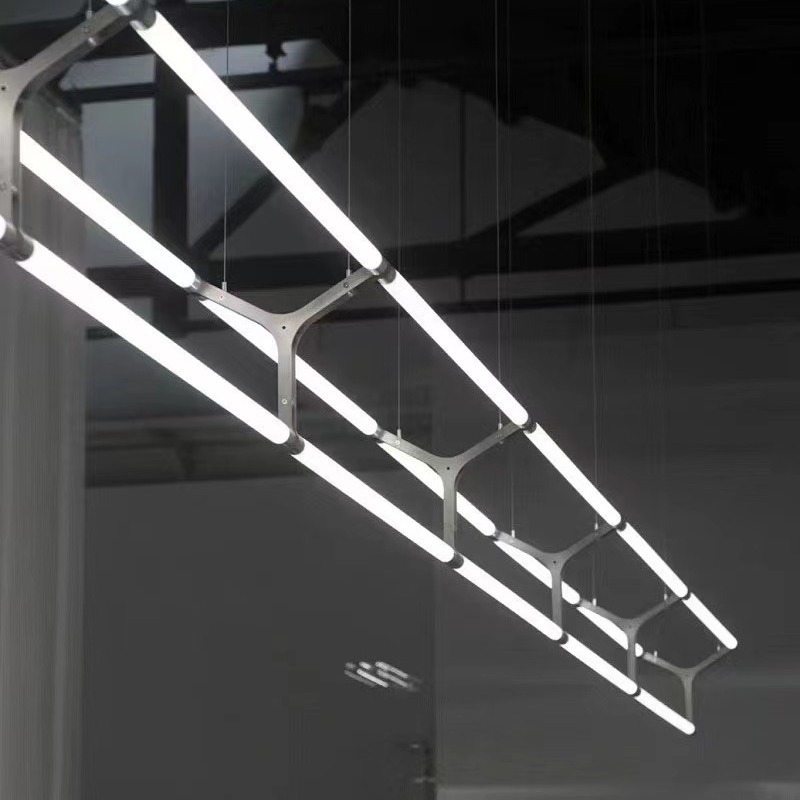 Restaurante minimalista Maza Chandelier Lobby Lounge Caja de café simple barra de ingeniería de combinación lámpara de bar