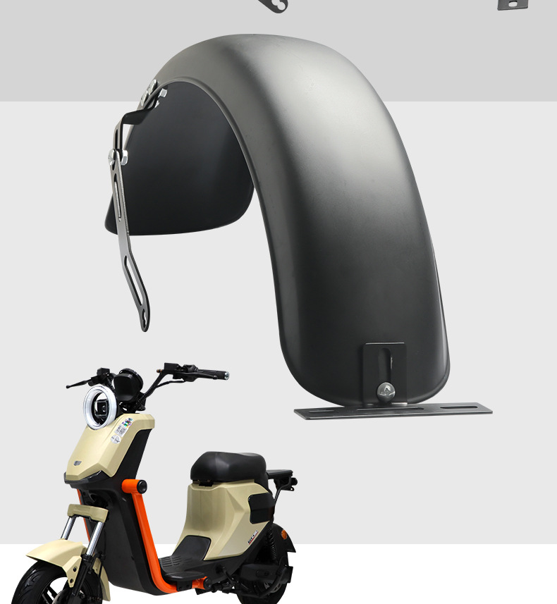 Suitable for Deep 007/009 Rear Wheel Mudguard Thickened Stainless Steel Waterproof Mudguard Rear Wheel Modification