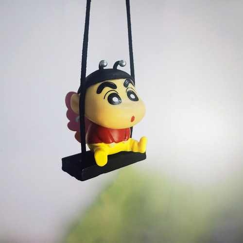 Cross-border automotive supplies car swing duck car rearview mirror pendant car interior decoration crayon shin-chan car pendant