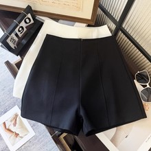 外穿女A字春夏2025新款休闲裤子极简西装灰色显瘦高腰短裤直筒裤