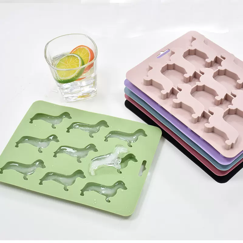 冰块模具硅胶食品级狗狗冰格膜具自制雪糕果冻家用按压制冰盒冰球