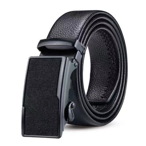 Belts for men wholesale business casual automatic buckle litchi pattern belt men's street stall supply pants belt manufacturer