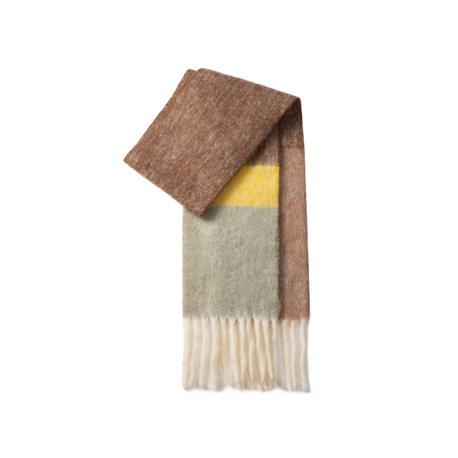 Color marrón, amarillo y verde