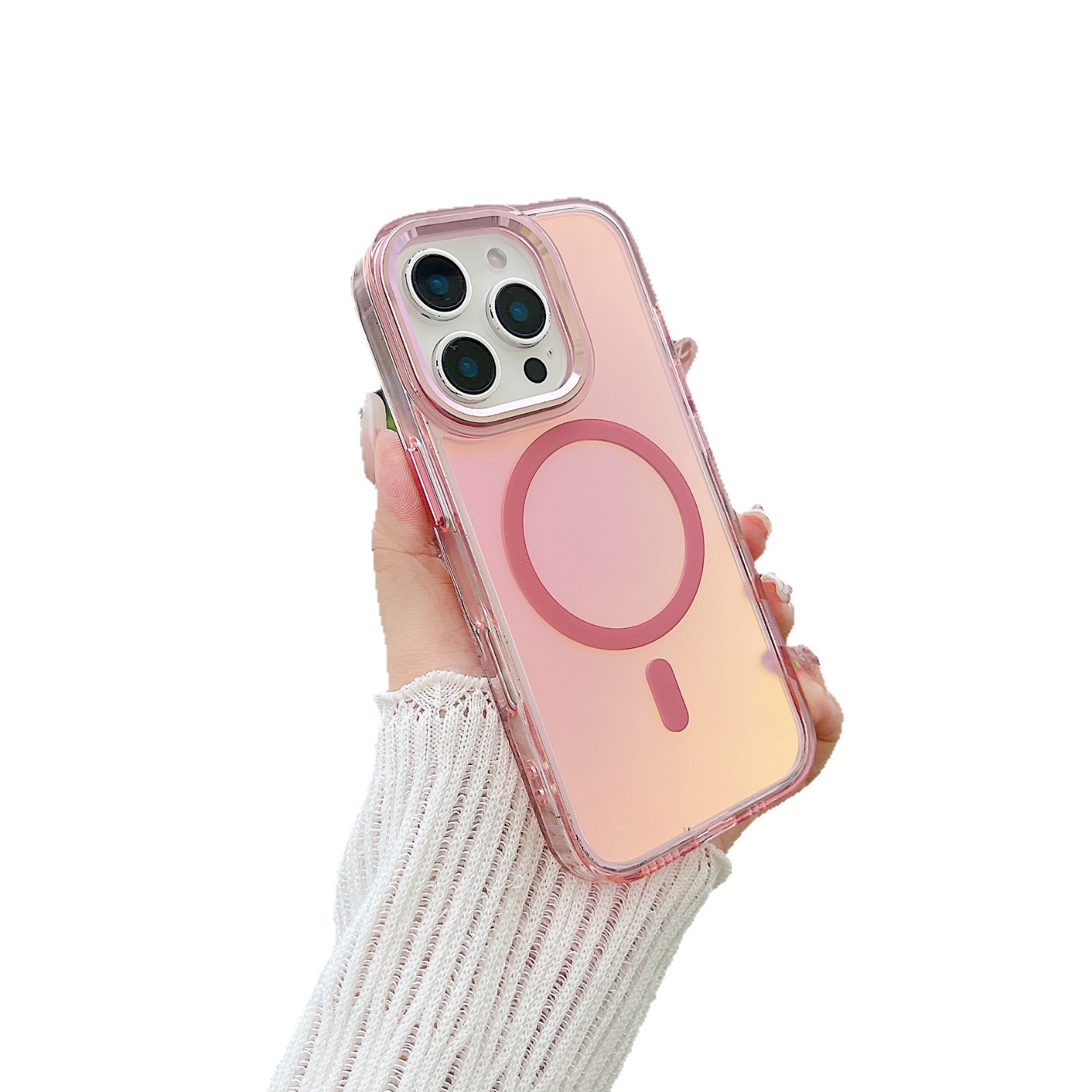Funda magnética Bright Shadow Chameleon para IP16pro Max, Samsung A56, Colorful A55 A06 (cobertura completa)_voghion.com