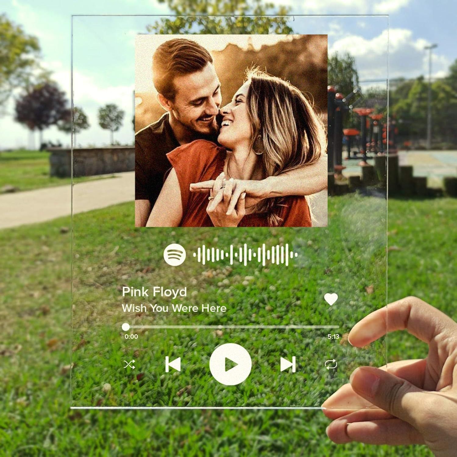 厂家代发TIKTOK跨境爆款音乐码照片diy亚克力板创意情人节礼品
