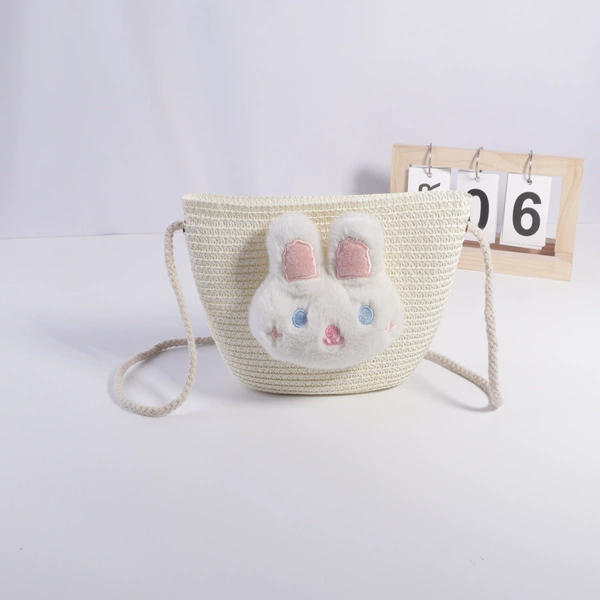 Capacious rabbit, white bag