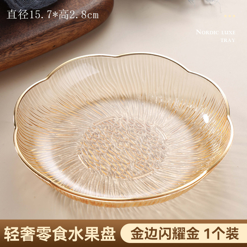 Plato para Frutas y Dulces de Mesa Plástico PET Transparente