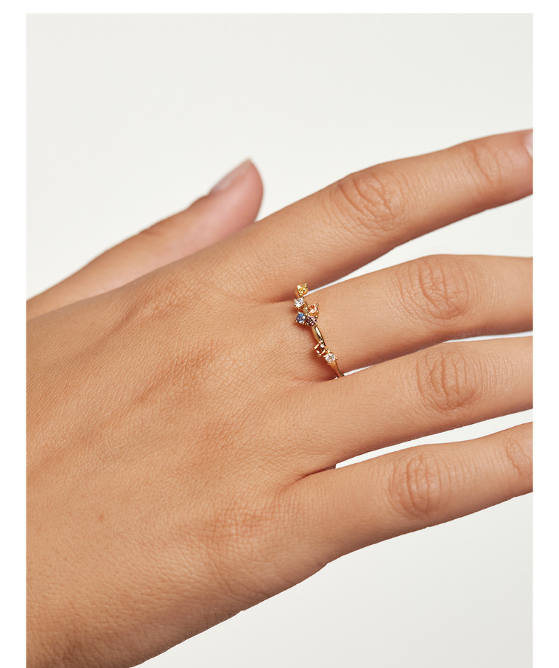 1 Piece Quantity Daily Occasion 925 Sterling Silver Material Geometric Pattern 925 Sterling Silver Zircon Geometric Rings