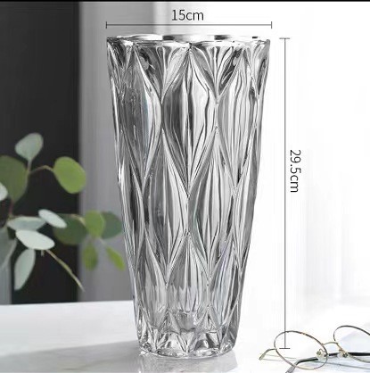 Espesado cristal decoración florero boca llena de perfume cultivo flores salón comedor ins adornos