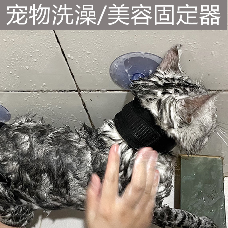 新款猫咪洗澡固定器防跑防抓咬猫猫狗狗清洁美容工具猫咪洗澡神器|undefined
