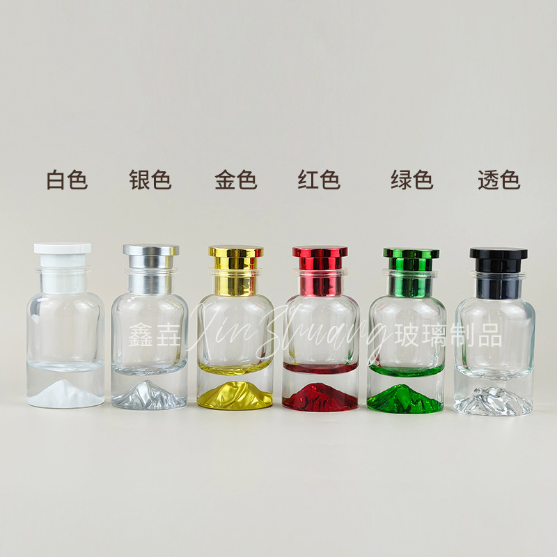 現物30ml 50ml火山底香水分注瓶100mlバヨネット高級蓋付きノズルサンプルガラス瓶|undefined