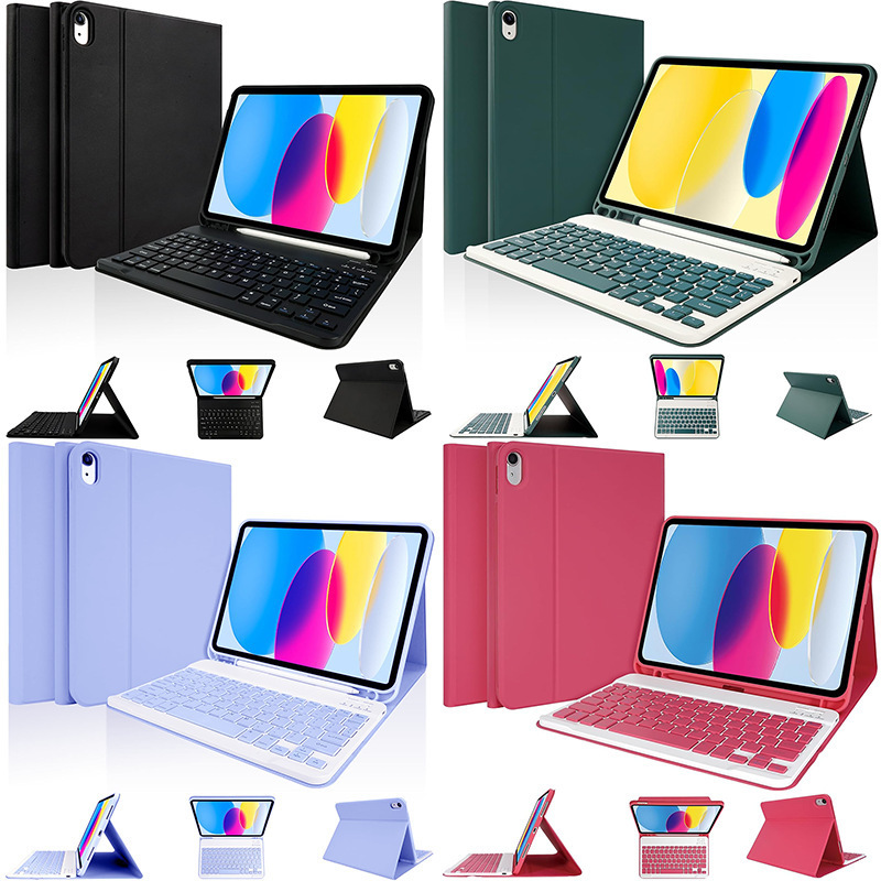Compatible with iPad A16 11th generation 2025/10th 10.9inch Bluetooth keyboard magnetic protective case for cross-border shipping Compatible with iPad A16 11th generation 2025/10th 10.9inch Bluetooth keyboard magnetic protective case for cross-border shipping