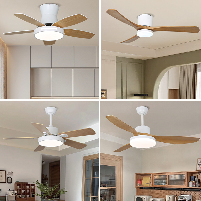 Ventilador de techo estilo madera 2025, silencioso y de gran flujo de aire