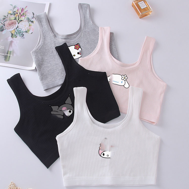 Pupils' Cute Anti-bump New Underwear Stage 1 8-14 Years Old Vest Development Girl 12 Years Old