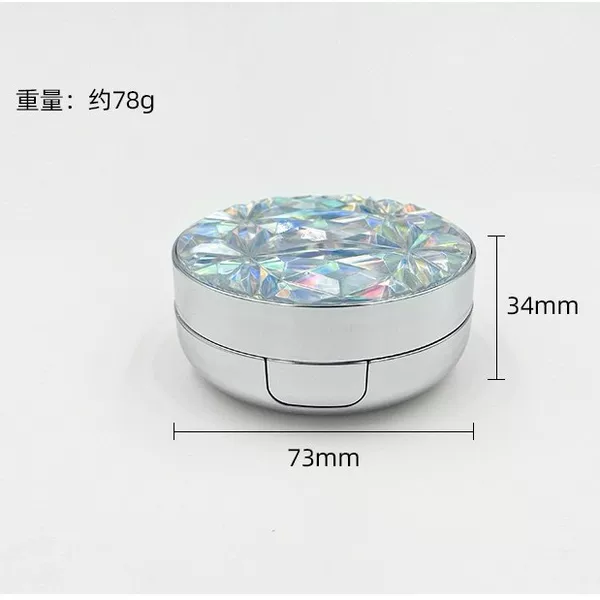 Type-C Interface Charging Round Diamond Led Eyelash Box Sensor Switch Beauty Mirror Fake DIY Led Lighting