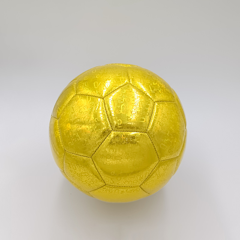Football 5 adult youth high-grade pvc machine sewing pure gold adult competition training gold ball football