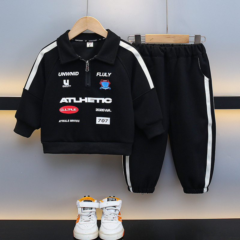 7697 suéter retro POLO para niños 2025 nuevo traje de motocicleta para niños pequeños y medianos top primavera hermosa de moda