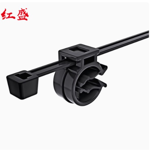 带管夹的分体式固定扎带汽车扎带 ZD200-05