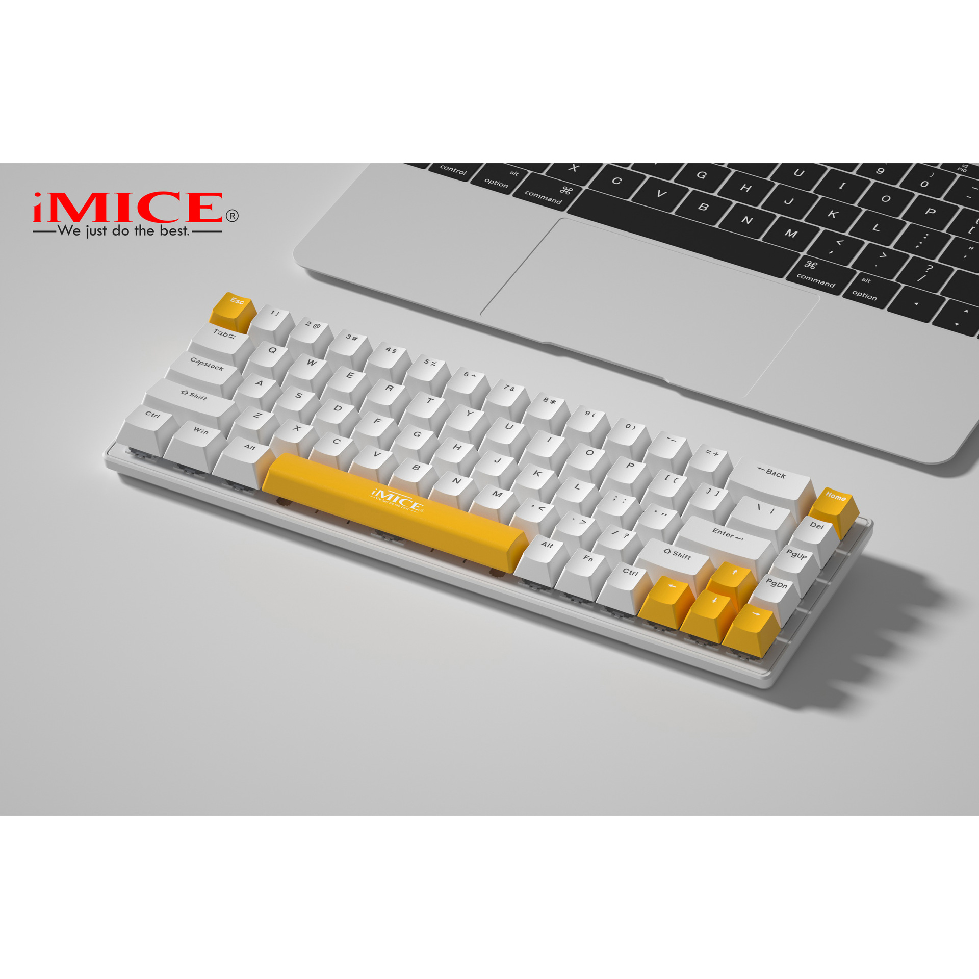 Procesamiento personalizado, teclado mecánico pequeño de una zona, multicolor, bloque de colores libre, eje azul, eje rojo, eje plomizante, eje negro opcional