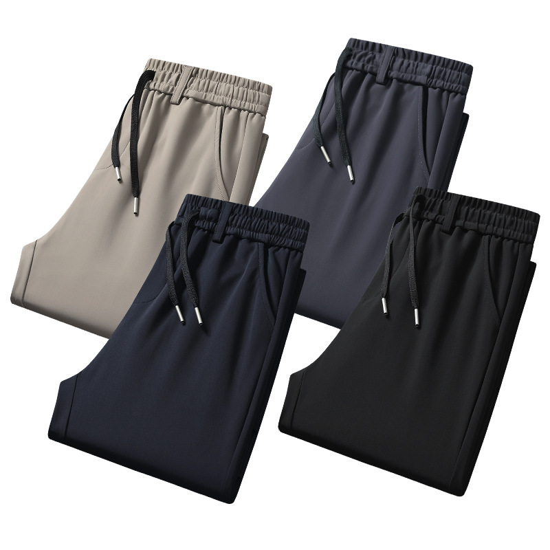 Dad's Spring and Autumn Straight-Leg Sports Pants Men's Autumn Casual Pants Middle-Aged and Elderly Men's Loose Plus-Size Pants Men Dad's Spring and Autumn Straight-Leg Sports Pants Men's Autumn Casual Pants Middle-Aged and Elderly Men's Loose Plus-Size Pants Men