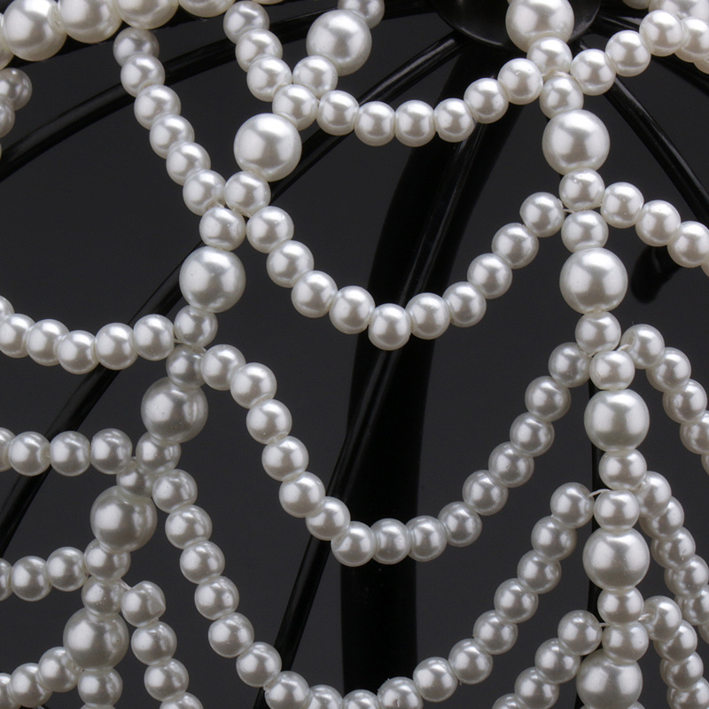 100g Weight Hair Band Hair Accessories Type 1 Piece Quantity Wedding, Stage Occasion Plastic Material Pearl Pattern Women's Gender Elegant Style Women's Elegant Pearl Plastic Hair Band 3