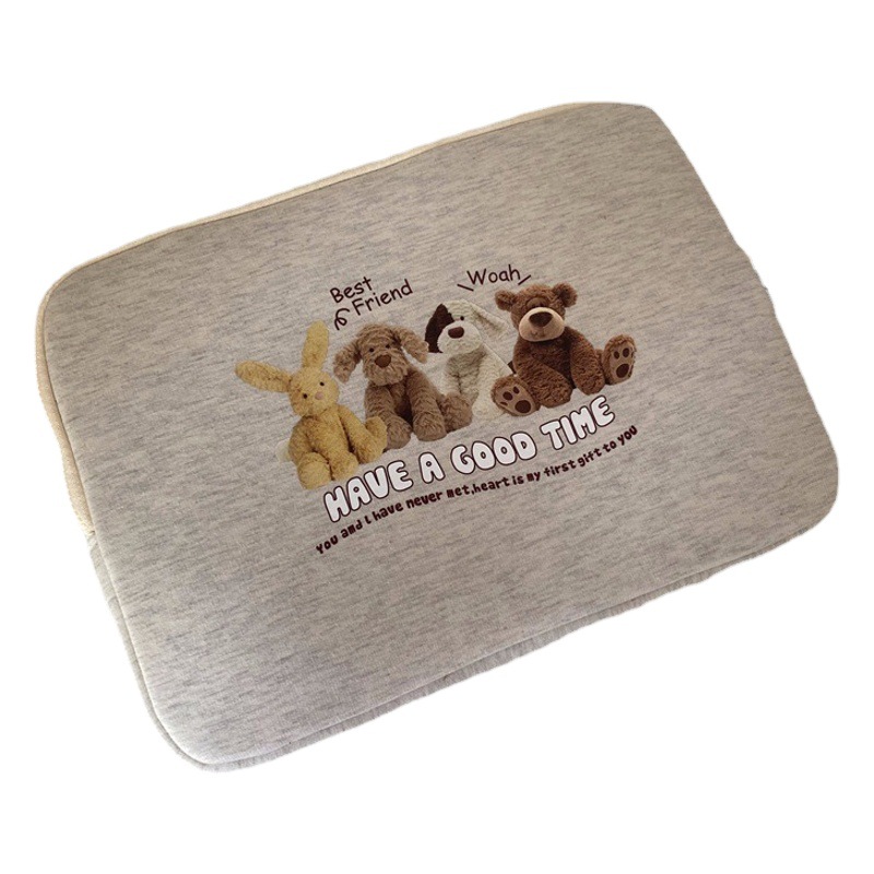 Corea del Sur ins muñeca de dibujos animados patrón chica corazón bolsa de ordenador portátil pro11/13 tableta liner bolsa de almacenamiento