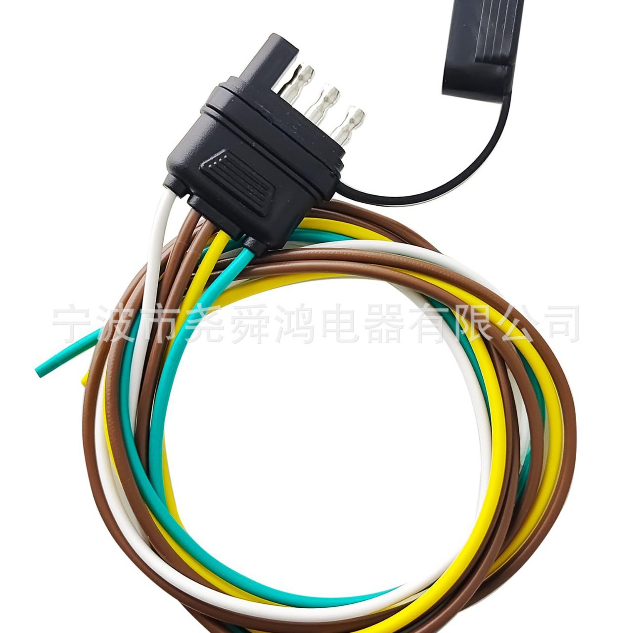 4 针 5 线拖车接线束长度 25 英寸14AWG 纯铜材质的拖车灯插头