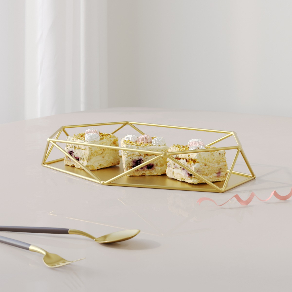 Decoración de postre estante de exhibición decoración de comida fría europea mesa de té pancake image 4
