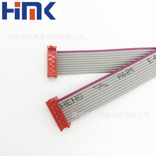 厂家直供批发28AWG红色IDC灰排线2.54间距2.0FC压线头排线线束