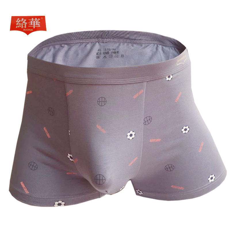 Luohua flat leg pants 7225 Middle-waisted ventilation Sweat Stretch cotton summer Cotton new pattern Flat angle Underwear man