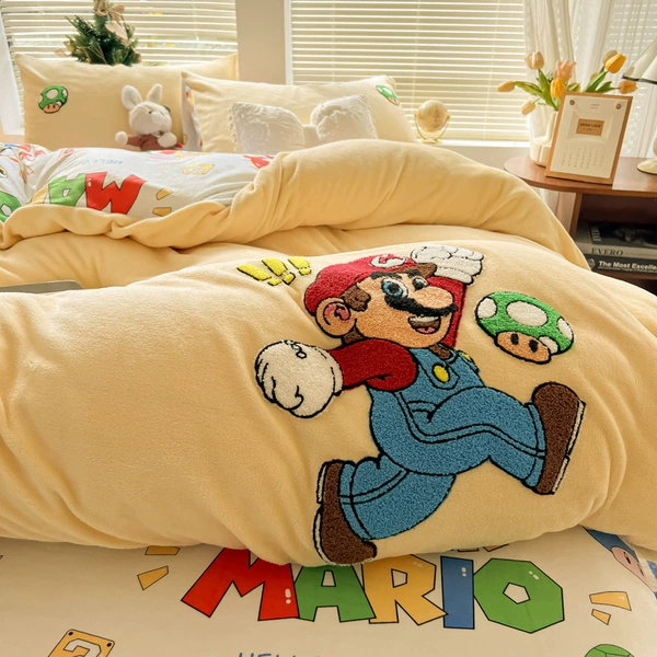 Mario-cream yellow [high weight milk velvet-heat storage and warmth]