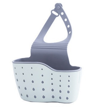 Cesta colgante de almacenamiento para grifo engrosada, bolsa colgante de almacenamiento para baño con broche ajustable, estante de almacenamiento para fregadero, venta al por mayor