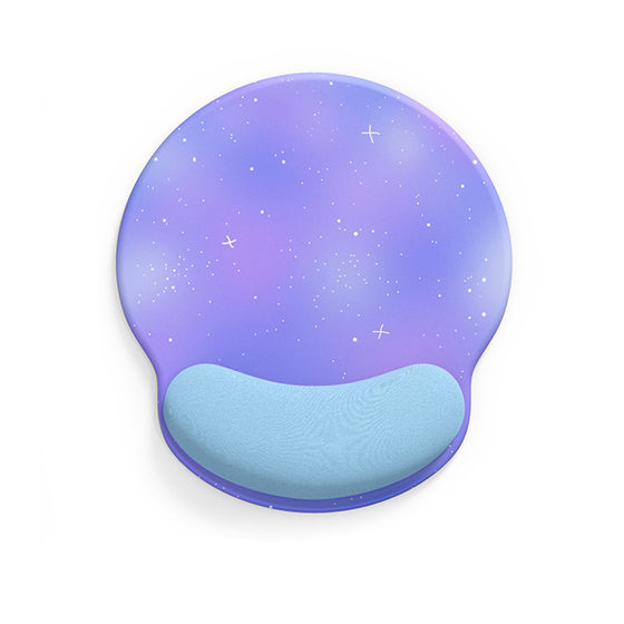 Colorful gradient cute mouse pad silicone material wrist pad learning office comfortable wear-resistant simple wrist protection