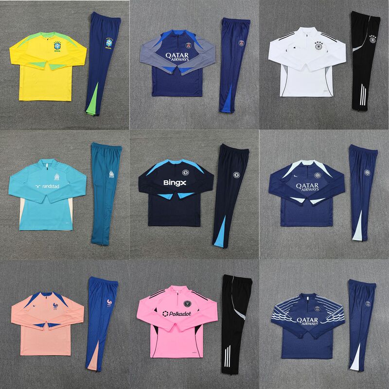 2526 Season Football Uniform German Tottenham Chelsea Miami Arsenal Long-Sleeved Half-Pull Suit Football Jersey 2526 Season Football Uniform German Tottenham Chelsea Miami Arsenal Long-Sleeved Half-Pull Suit Football Jersey