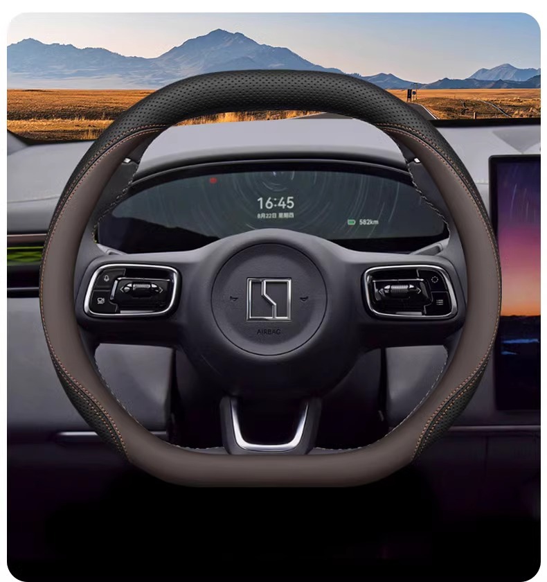 2025 Zeekr 7X Steering Wheel Cover Zeekr 7X/007Gt Special Interior Accessories Supplies Ultra-Thin Handlebar Cover