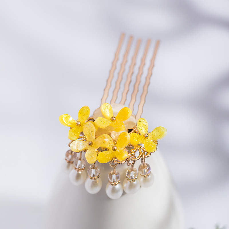Han Dynasty Hair Accessories Osmanthus Hairpin Hair Comb Hairpin Hairpin Simple Ancient Style Chinese Style Accessories Han Elements Autum Han Dynasty Hair Accessories Osmanthus Hairpin Hair Comb Hairpin Hairpin Simple Ancient Style Chinese Style Accessories Han Elements Autum