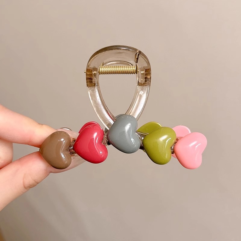 Clip de agarre esmerilado acrílico femenino nuevo estilo pequeño femenino de alta calidad medio atado clip de tiburón parte posterior de la cabeza clip para el cabello tocado