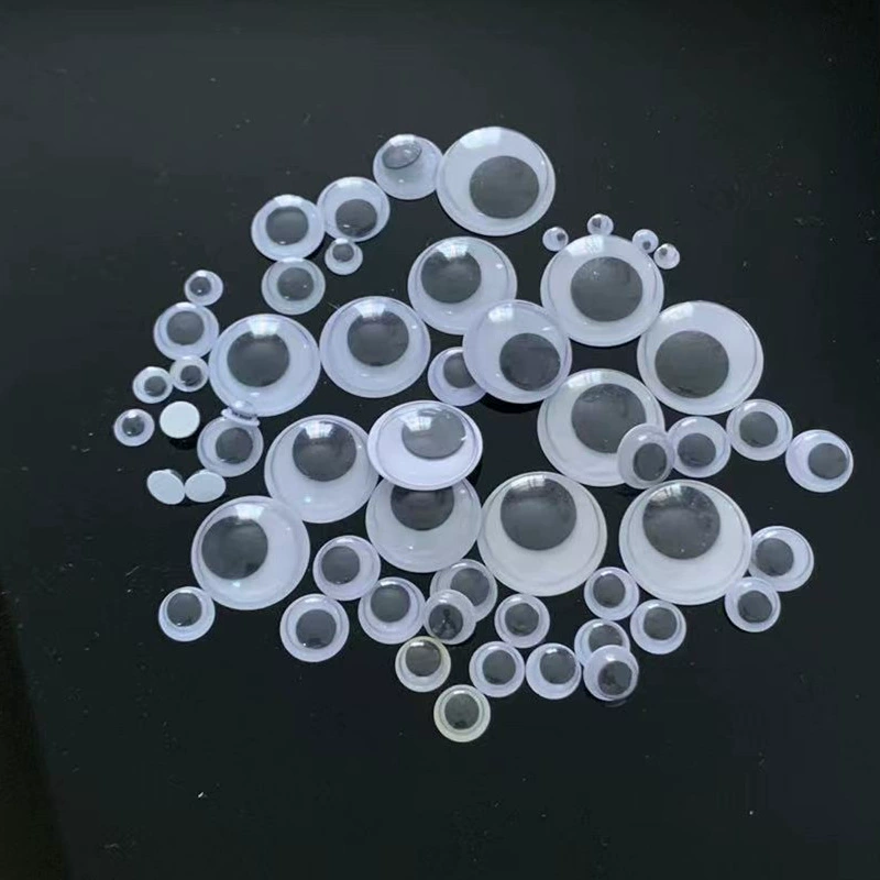 Искусственная игрушка ручной работы, аксессуары для кукольных глаз, самоклеящаяся черно-белая клейкая подвижная игрушка для глаз, повязка на глаз «рыбий глаз»