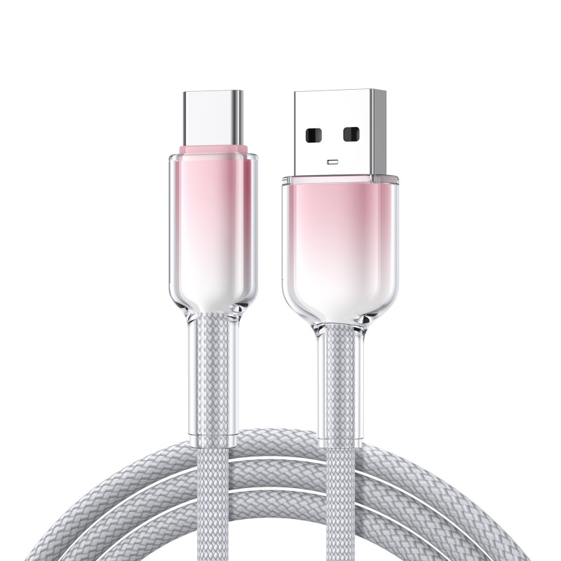グラデーション氷晶透明pd60w急速充電ケーブルは華為iphone16充電線リンゴ15急速充電を適用する|undefined